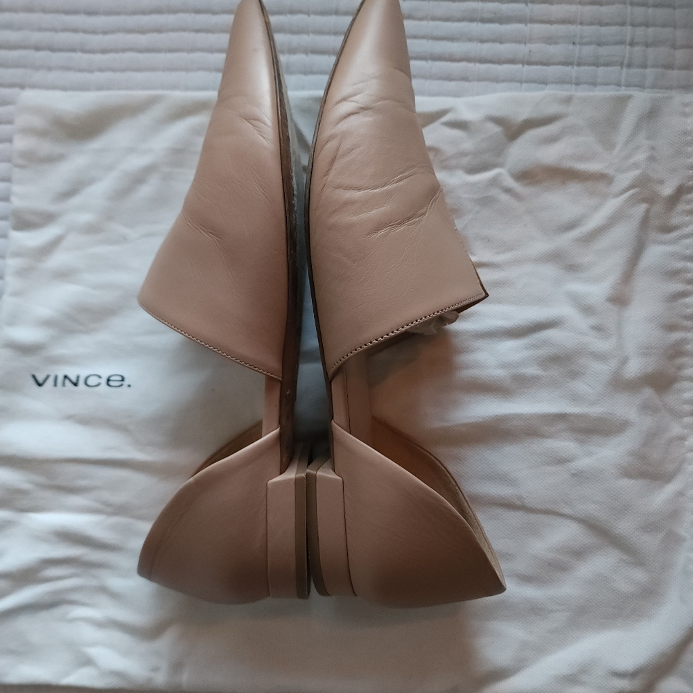Vince Tan Leather Flats - Picture 7 of 12
